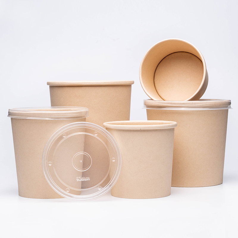 Papieren soepcontainer